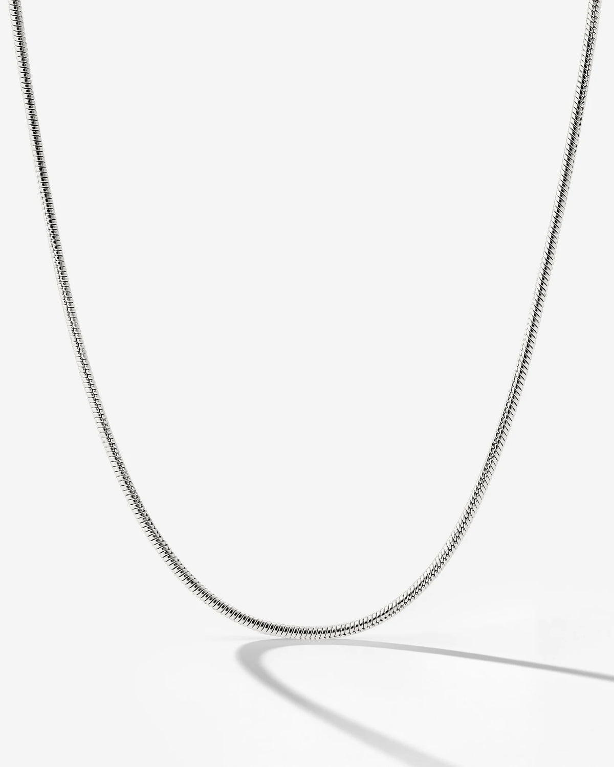 LUAMAYA Slim Round Snake Necklace
