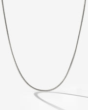 LUAMAYA Slim Round Snake Necklace