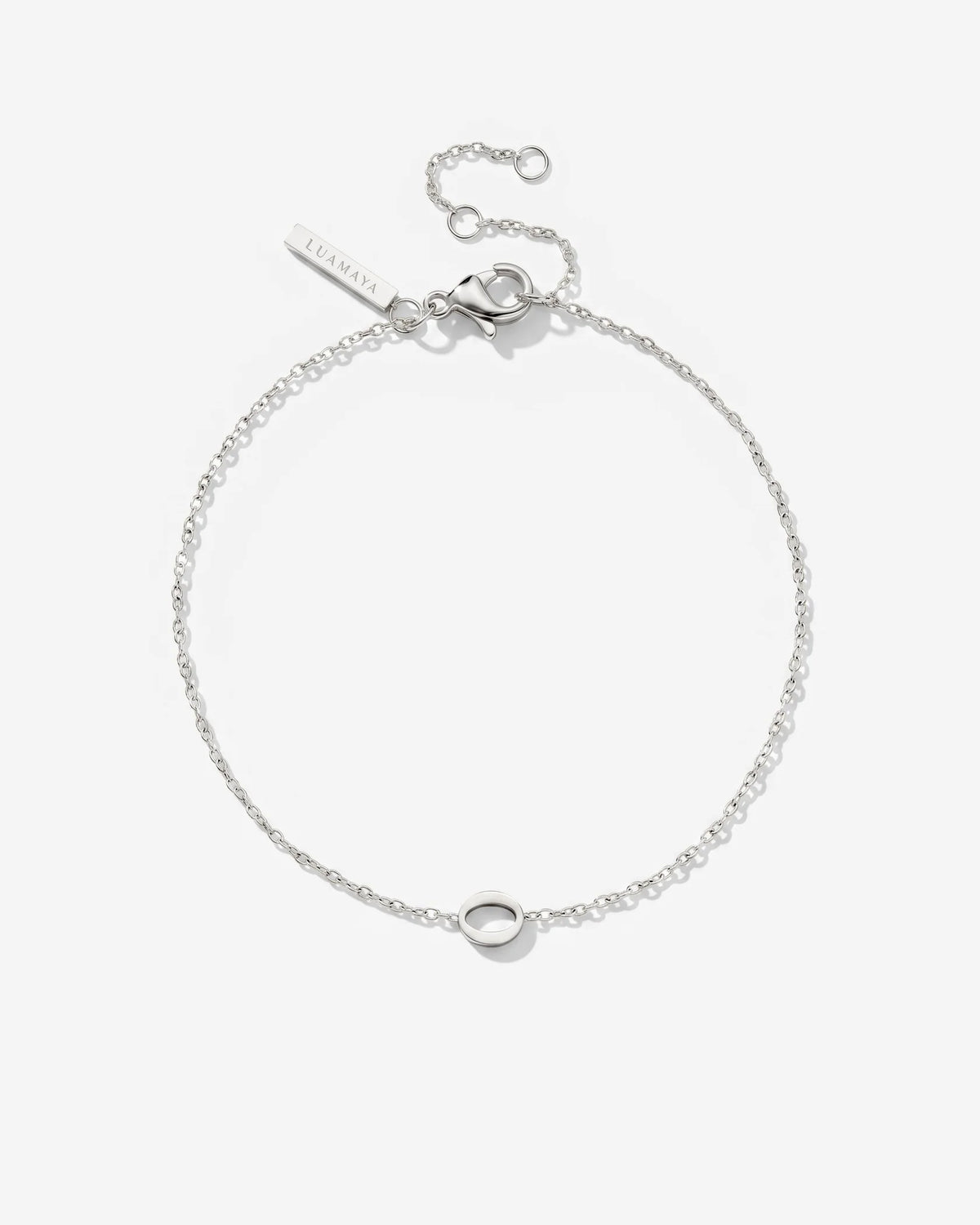 LUAMAYA Tiny Letter Bracelet