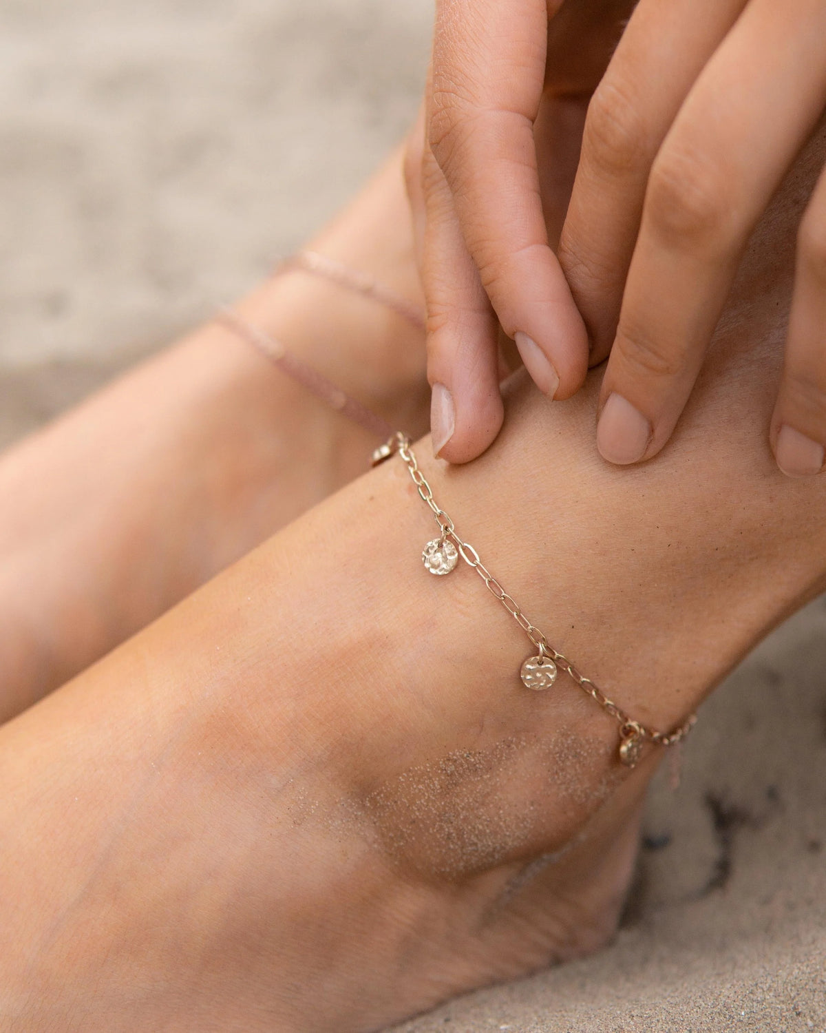 LUAMAYA Catalina Anklet Roségold