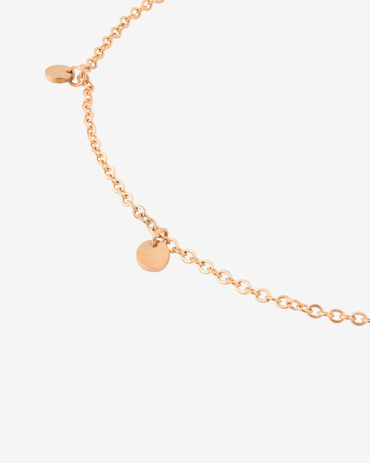 LUAMAYA Tiny Coin Anklet Roségold