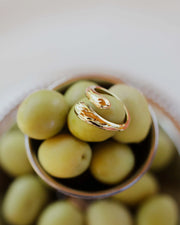 LUAMAYA Hammered Embrace Ring