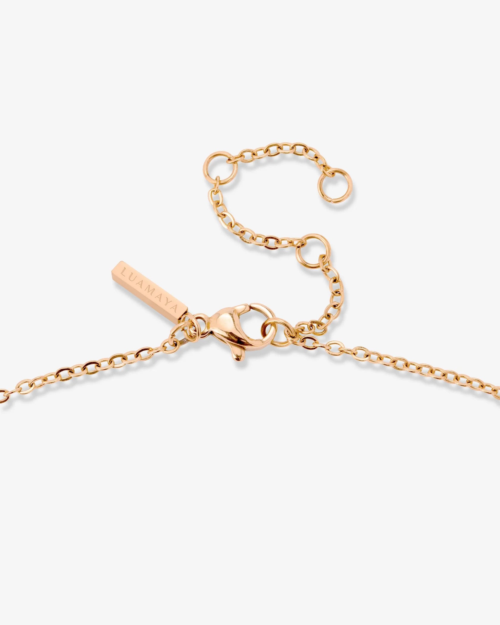 LUIAMAYA Tiny Letter Necklace ABC