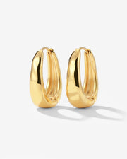 LUAMAYA Hammered Seeker Hoops Small