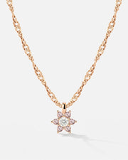 LUAMAYA Sparkling Pink Petal Necklace