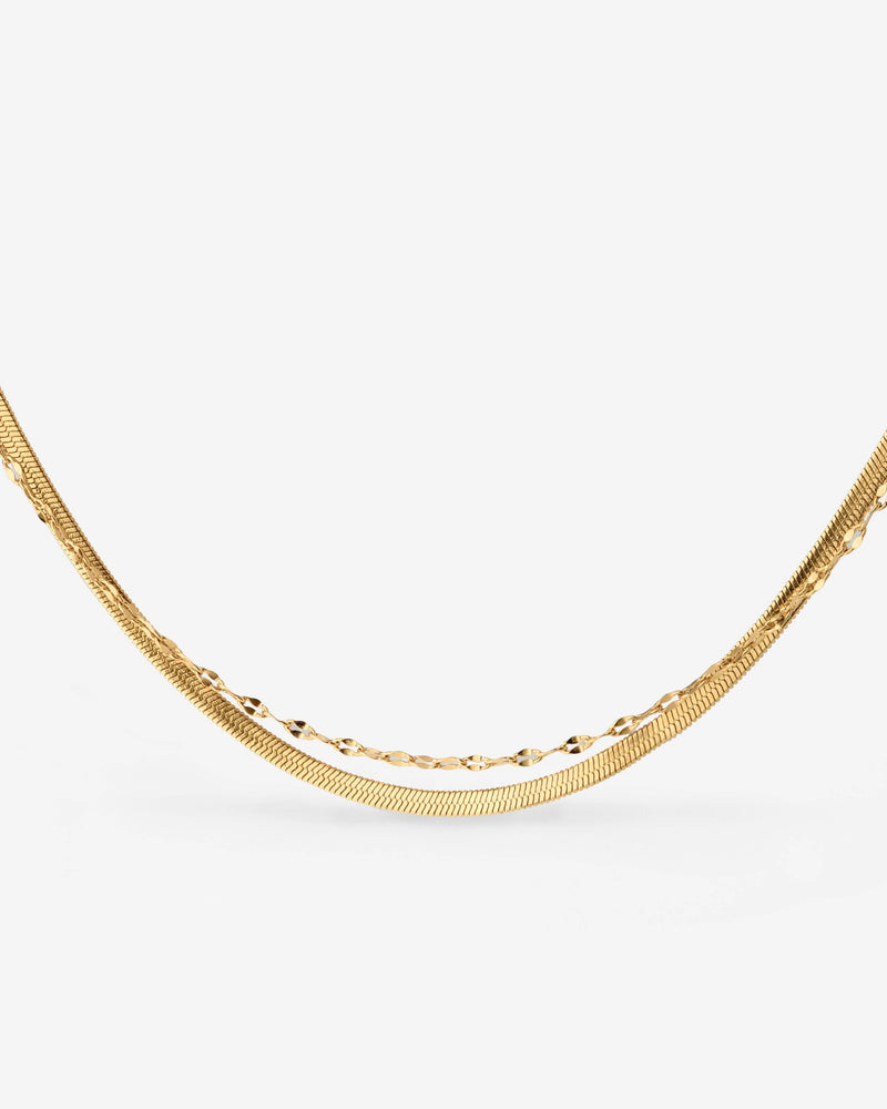 LUAMAYA Aligned Double Necklace