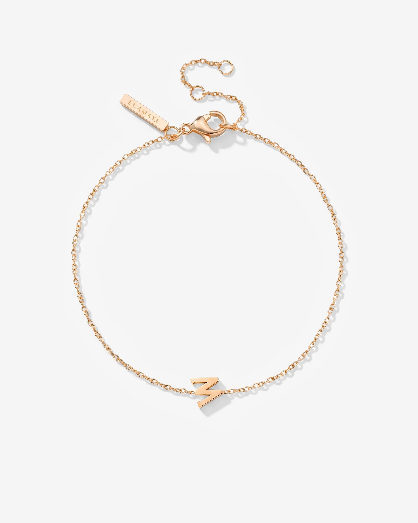 LUAMAYA Tiny Letter Bracelet