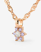 LUAMAYA Sparkling Purple Petal Necklace