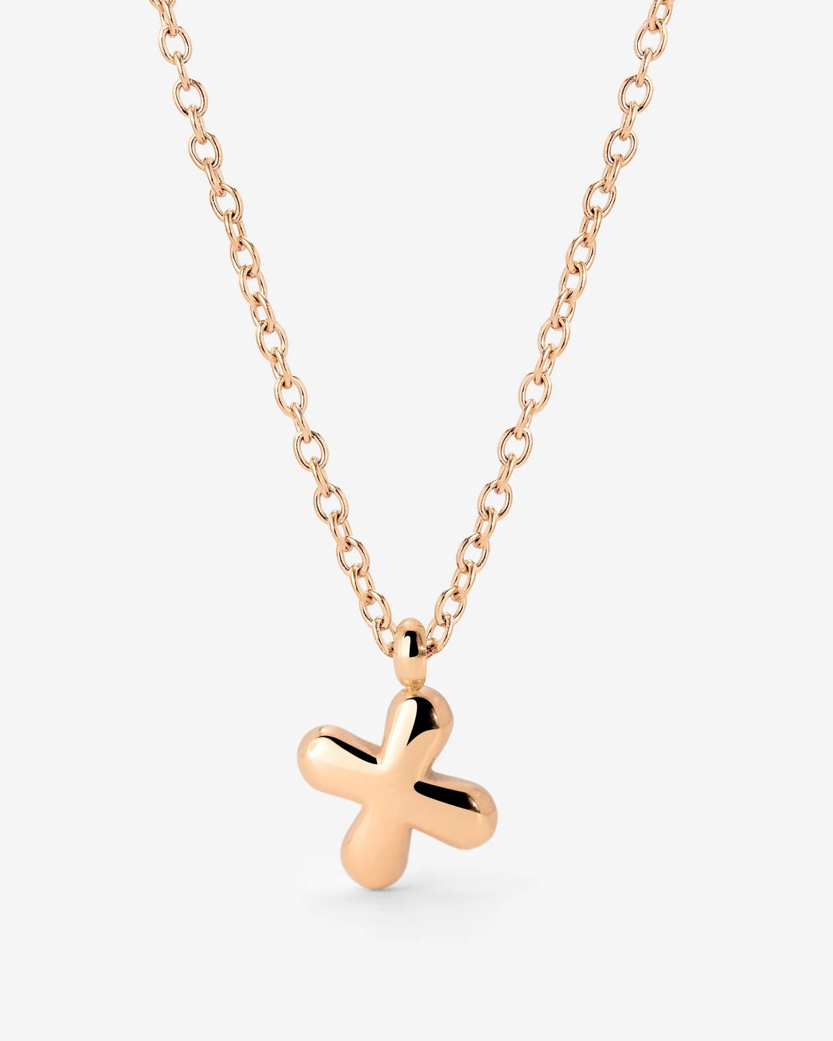 LUAMAYA Bubble Letter Necklace Roségold
