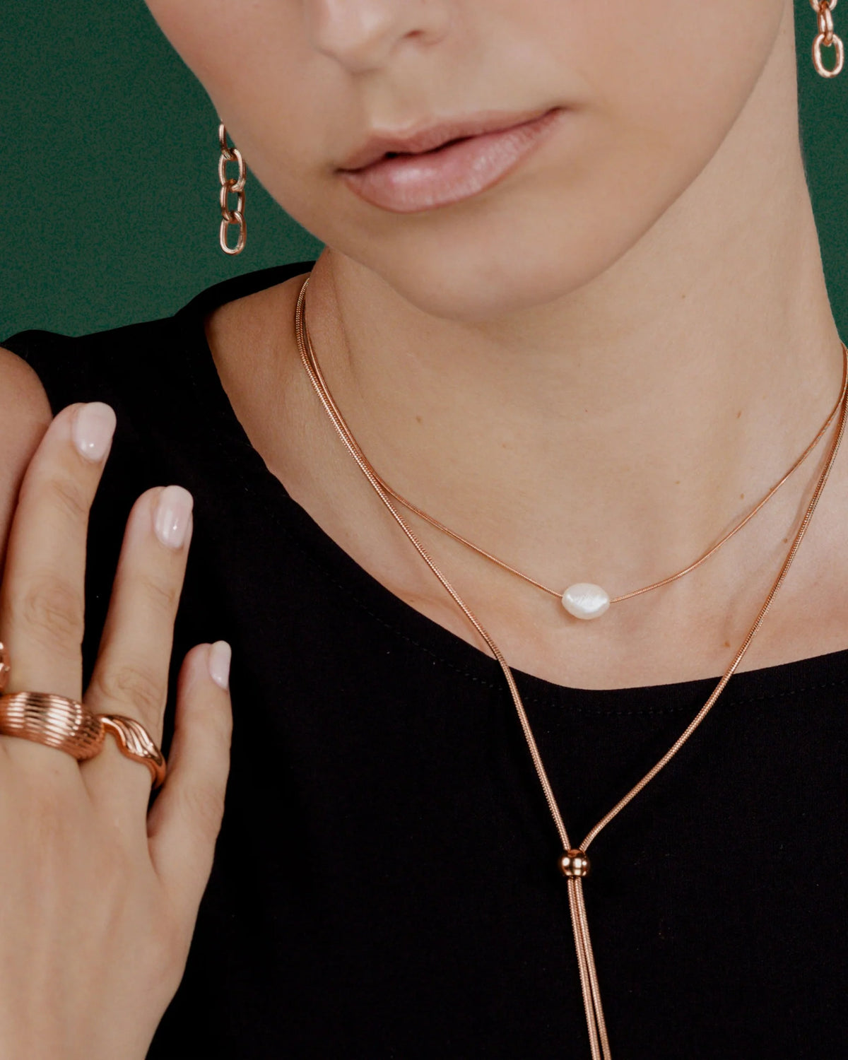 LUAMAYA Minimalist Pearl Choker