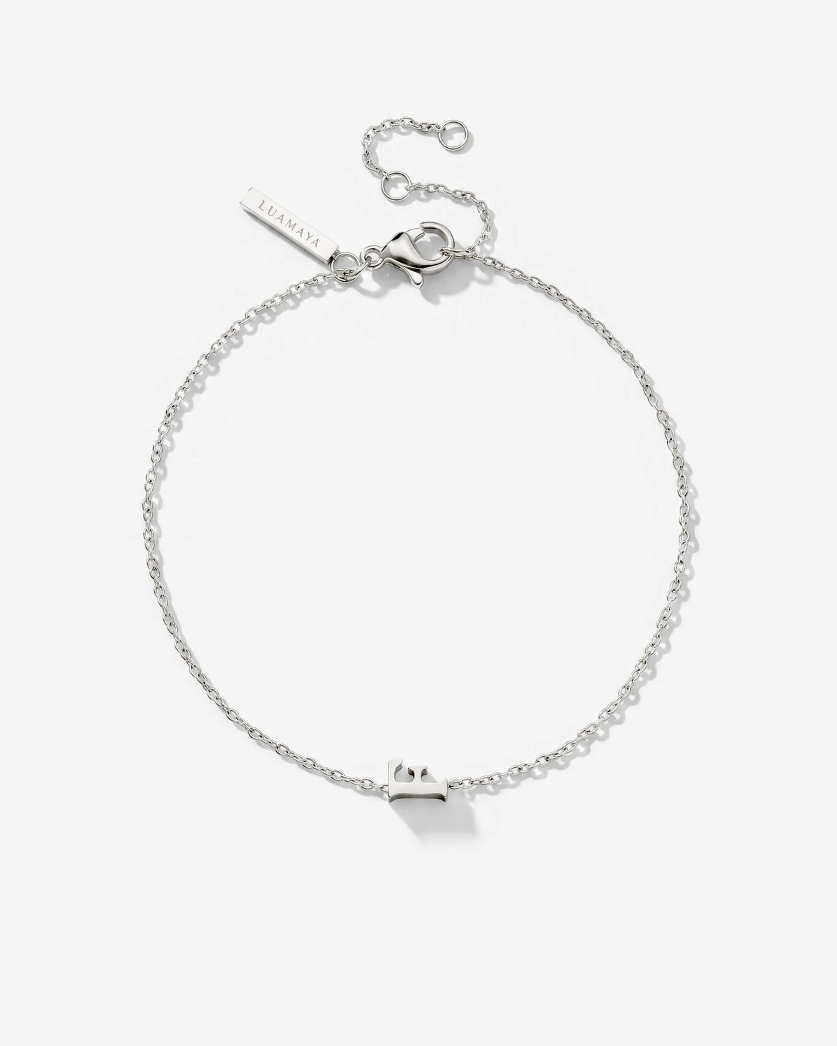 LUAMAYA Tiny Letter Bracelet