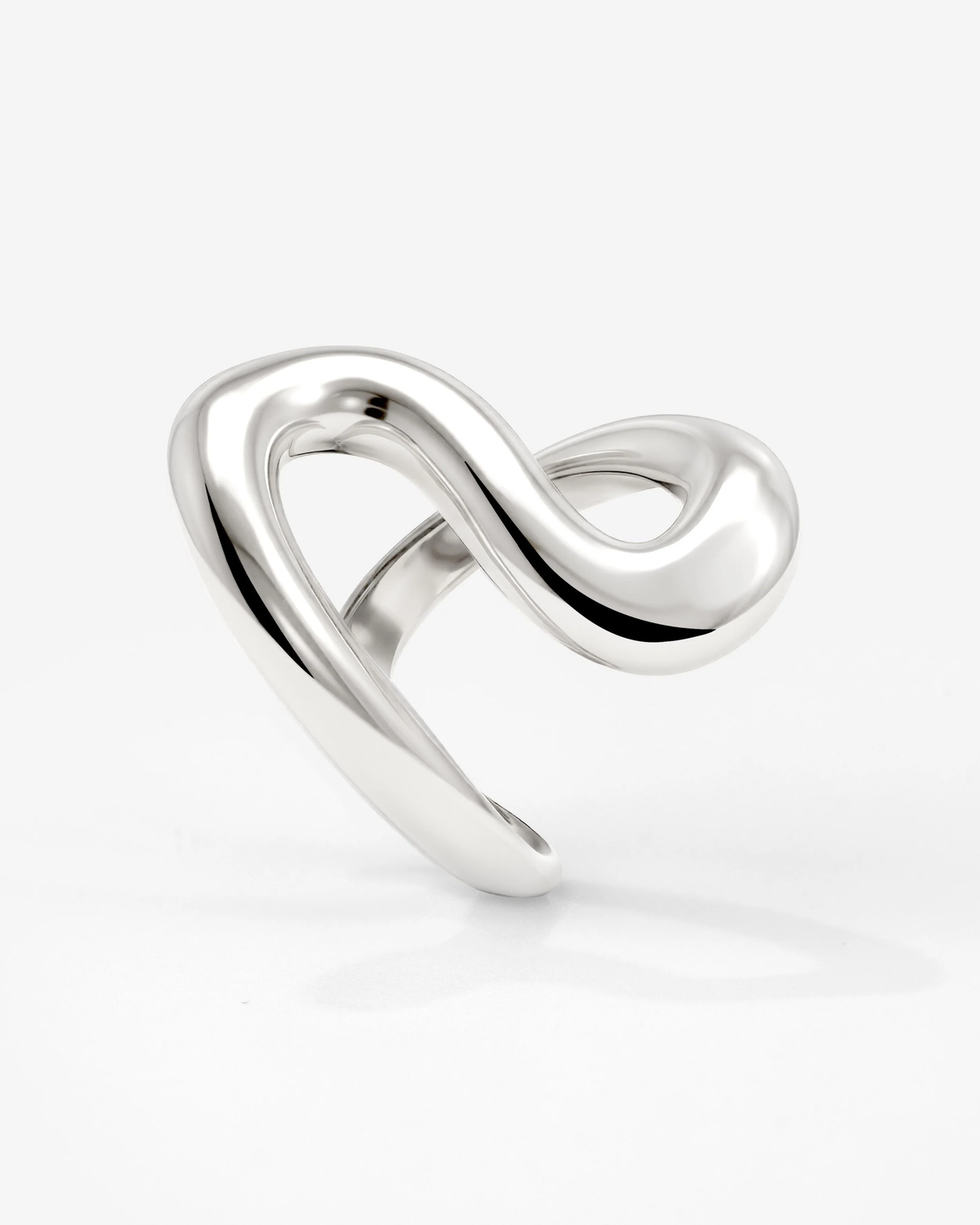 LUAMAYA Coiled Ring Light Silver