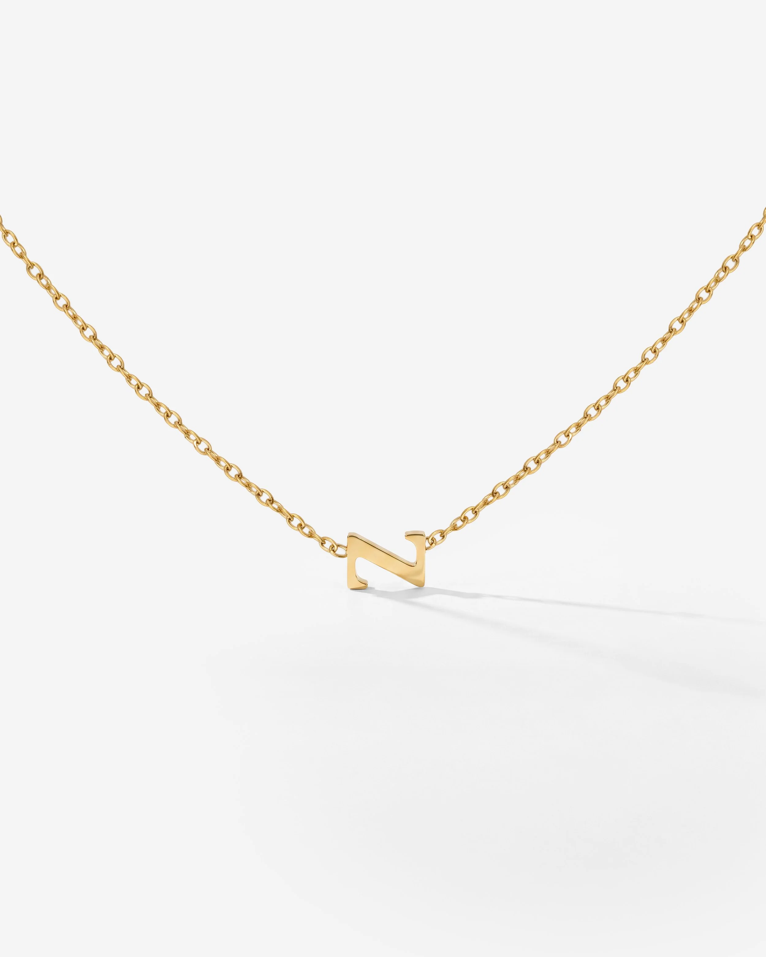 LUAMAYA Tiny Letter Necklace ABC