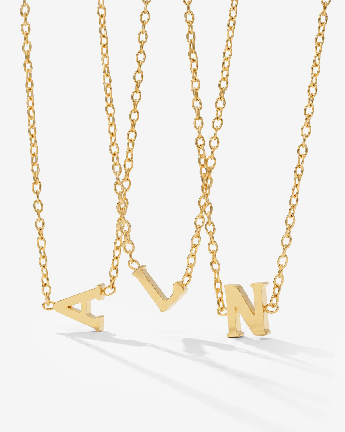 LUAMAYA Tiny Letter Necklace ABC