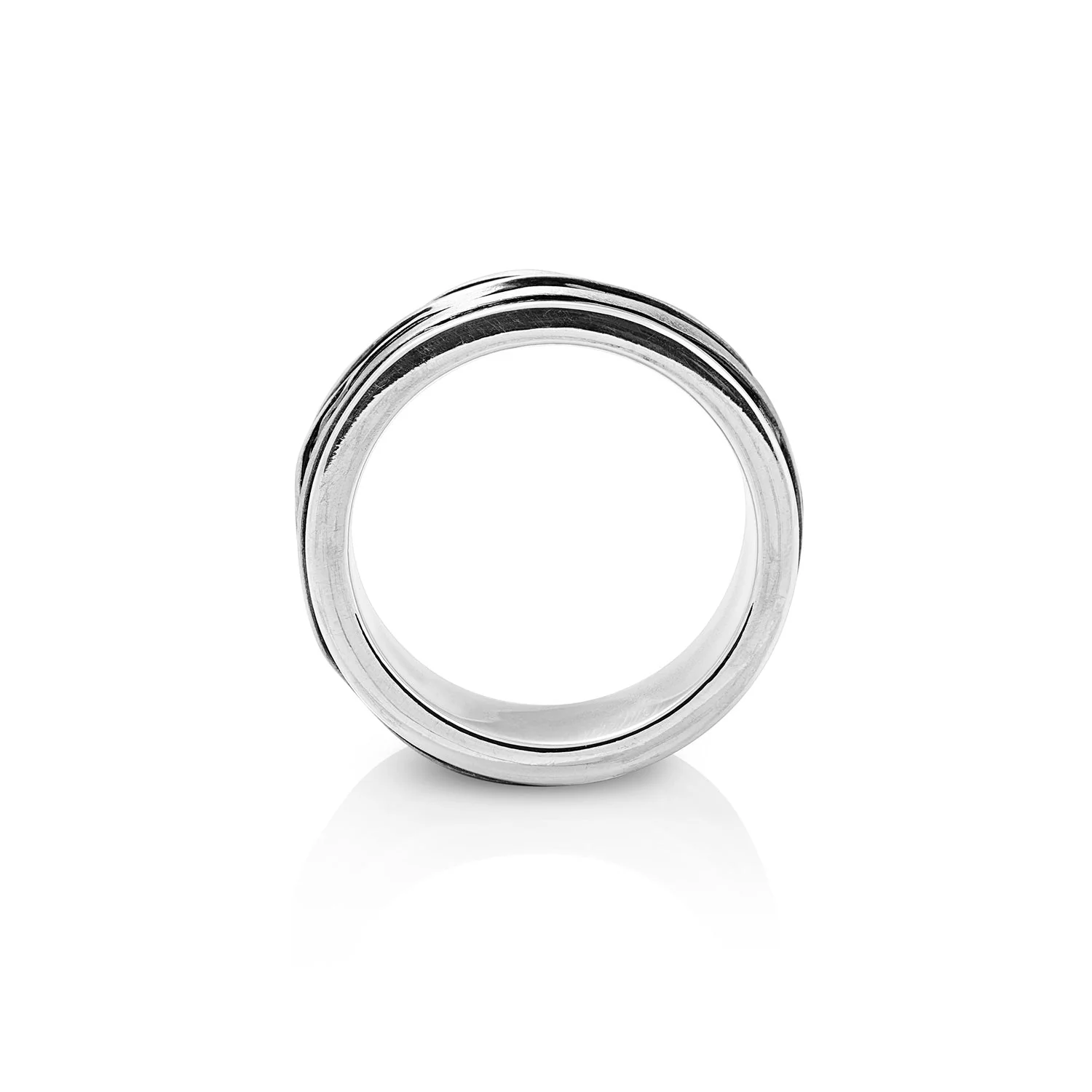 Handgefertigter Ring aus Sterlingsilber R-118-M-50