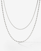 LUAMAYA Droplet Double Necklace