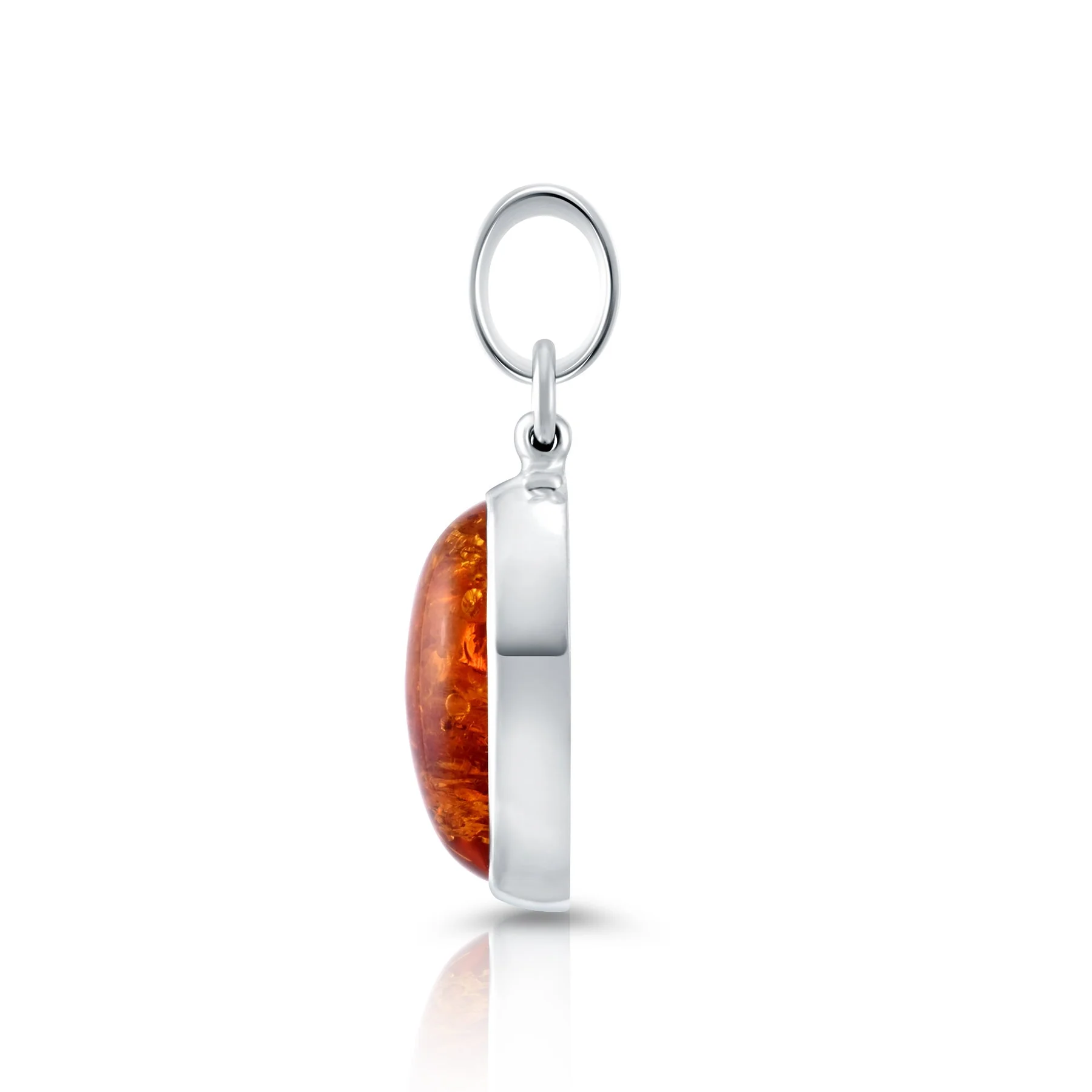 Anhänger aus Sterlingsilber mit wunderschönem Bernstein P-3983