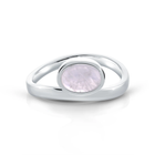 Sterling Silber Ring mit Regenbogen Mondstein ovaler Cabochon RI-10116A