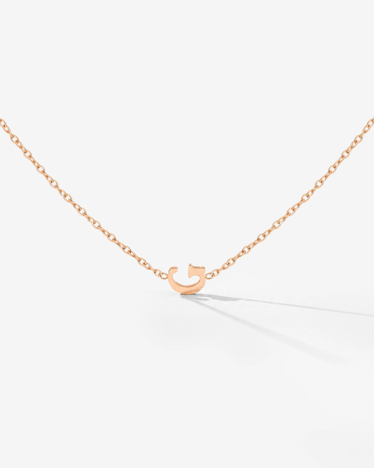 LUAMAYA Tiny Letter Necklace