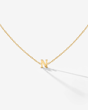 LUAMAYA Tiny Letter Necklace