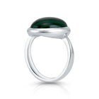 Ring aus Sterlingsilber mit wunderschönem ovalem Malachit R-4430
