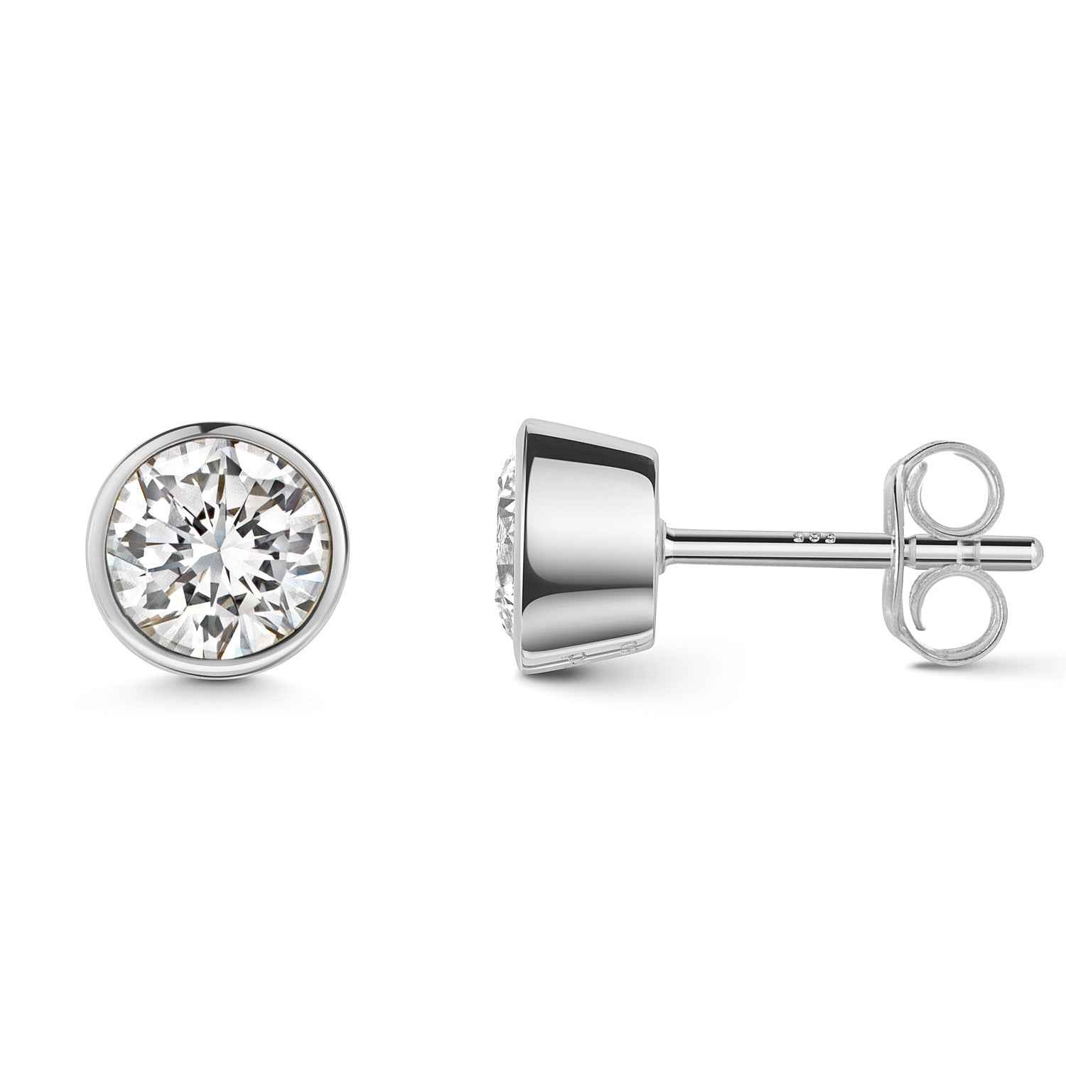 Lovebird Ohrstecker mit Lab Grown Brillant 1,00 ct. Weißgold 585 LB691
