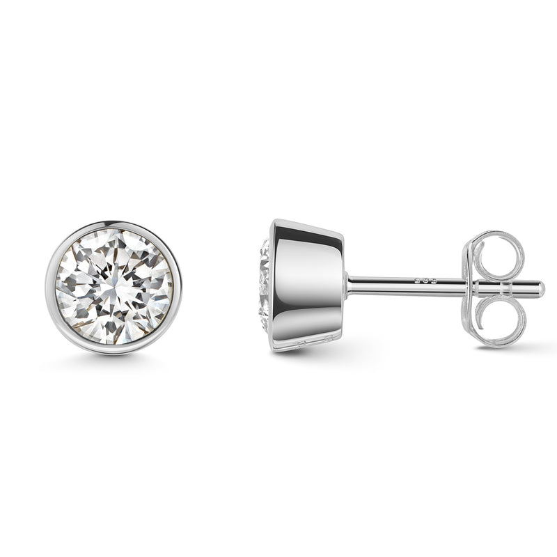 Lovebird Ohrstecker mit Lab Grown Brillant 1,00 ct. Weißgold 585 LB691