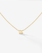 LUAMAYA Tiny Letter Necklace