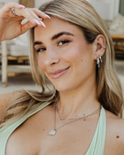 LUAMAYA Solar Wave Hoop Studs Medium