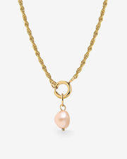 LUAMAYA Perla Rosa Rope Chain Necklace