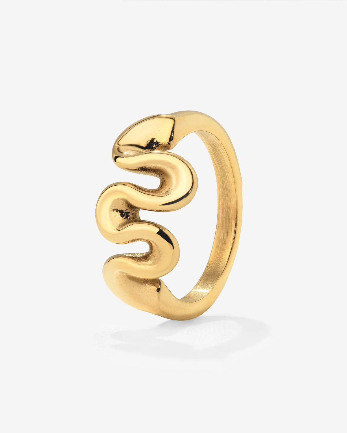 LUAMAYA Swirl Ring Gold