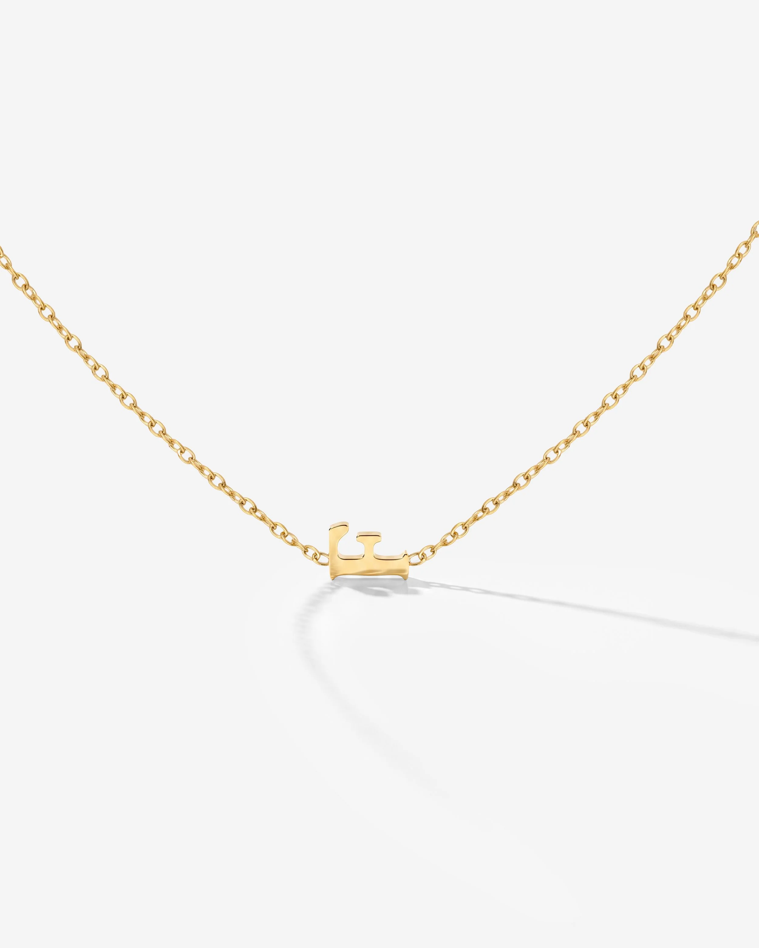 LUAMAYA Tiny Letter Necklace ABC