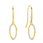 Ohrhänger mit 28 Zirkonia Gold 585 57743