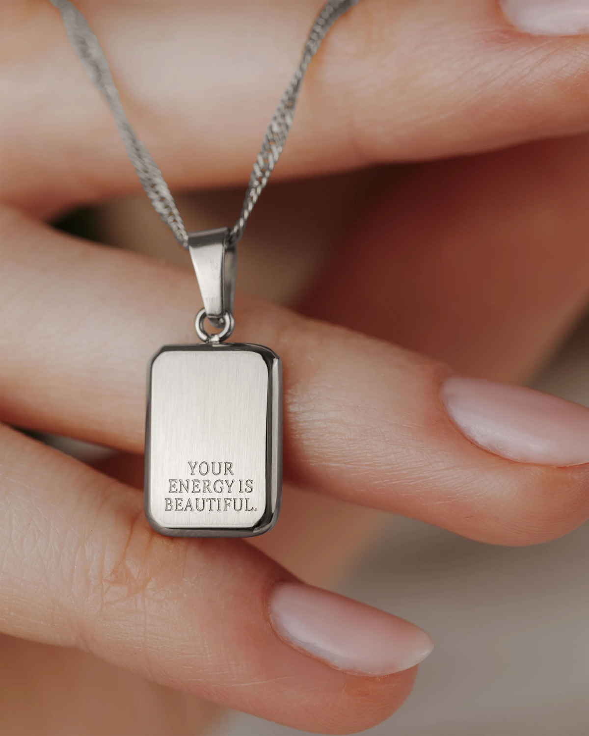 LUAMAYA Your energy is beautiful Necklace Silber