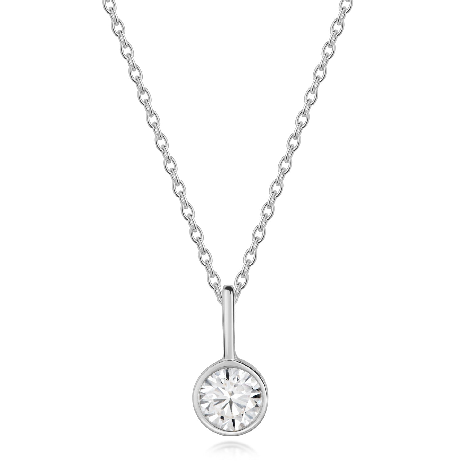 Lovebird Anhänger mit Lab Grown Brillant 0,50 ct. Weißgold 585 B683
