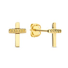 Ohrstecker Kreuz Gold 585 57885