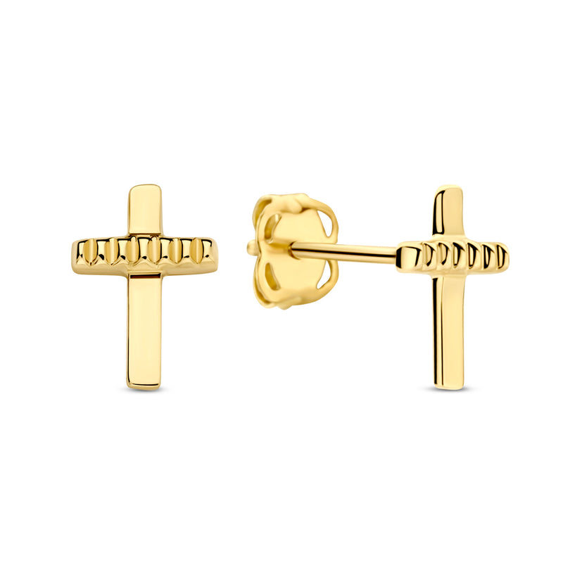 Ohrstecker Kreuz Gold 585 57885