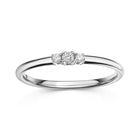 Lovebird Damenring mit Brillant 0,09 ct. Weissgold 585 LB305