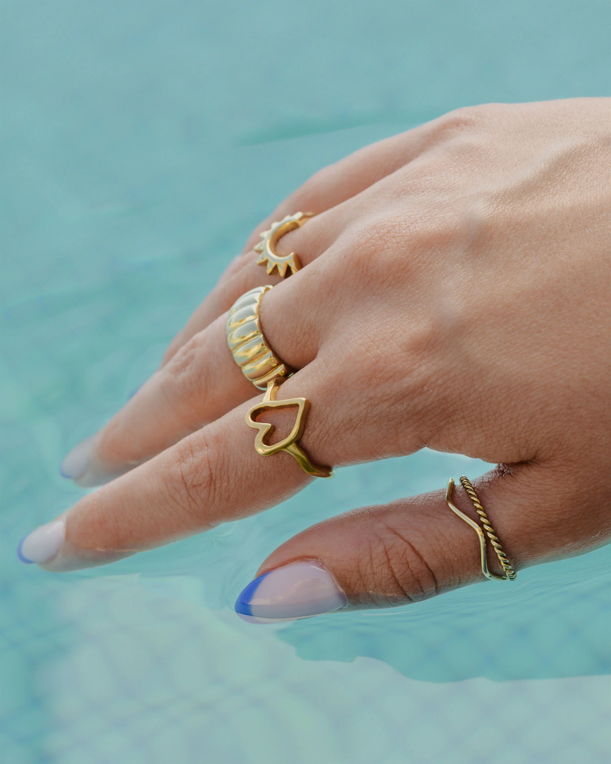 LUAMAYA Flowy Heart Ring