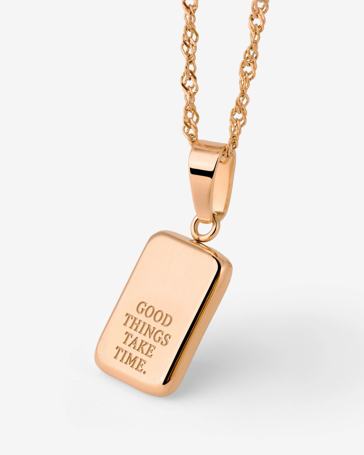 LUAMAYA Good things take time Necklace Roségold
