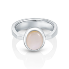 Ring aus Sterlingsilber mit ovalem Perlmutt R-4434