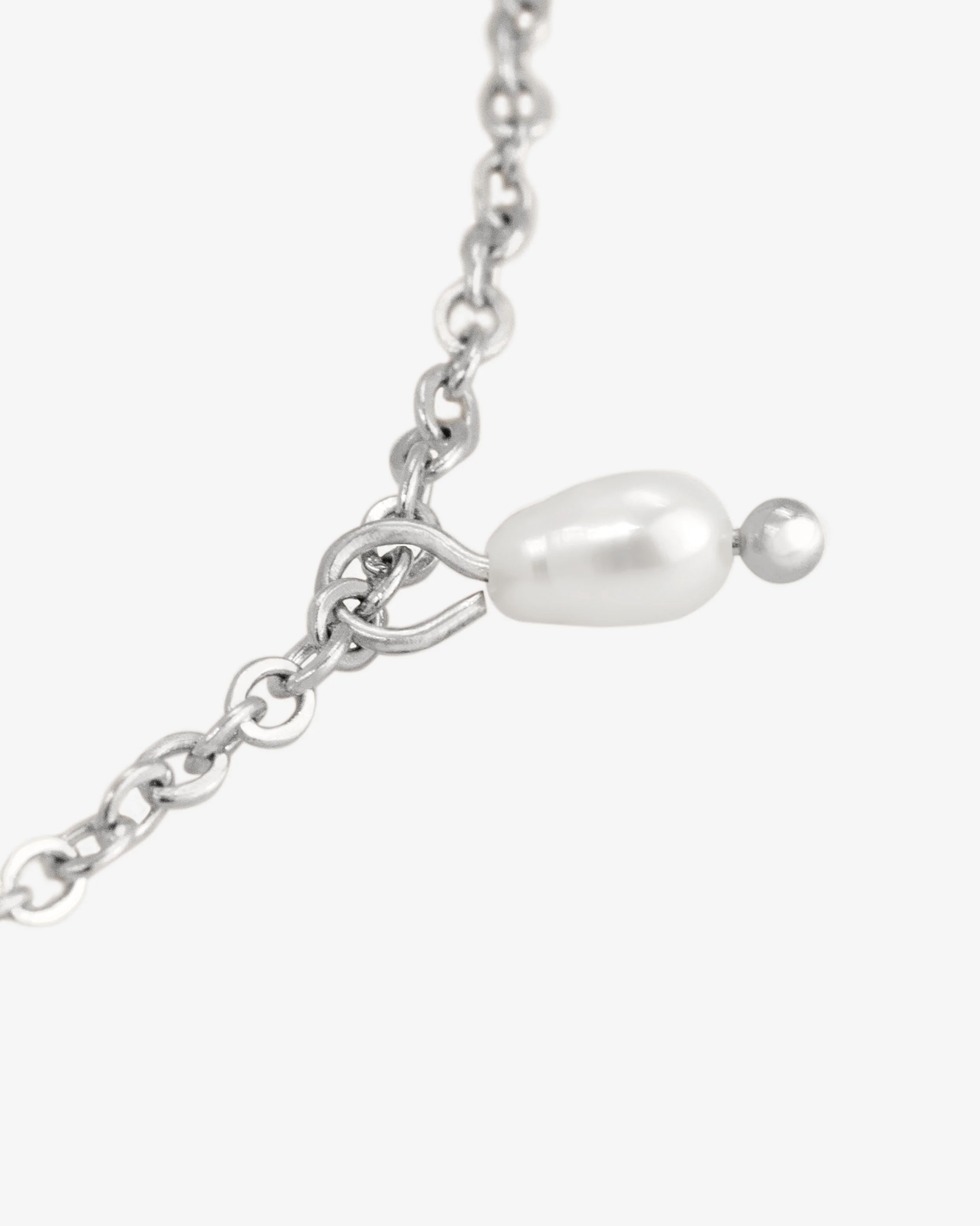 LUAMAYA Perla Blanco Anklet Silber Fusskette