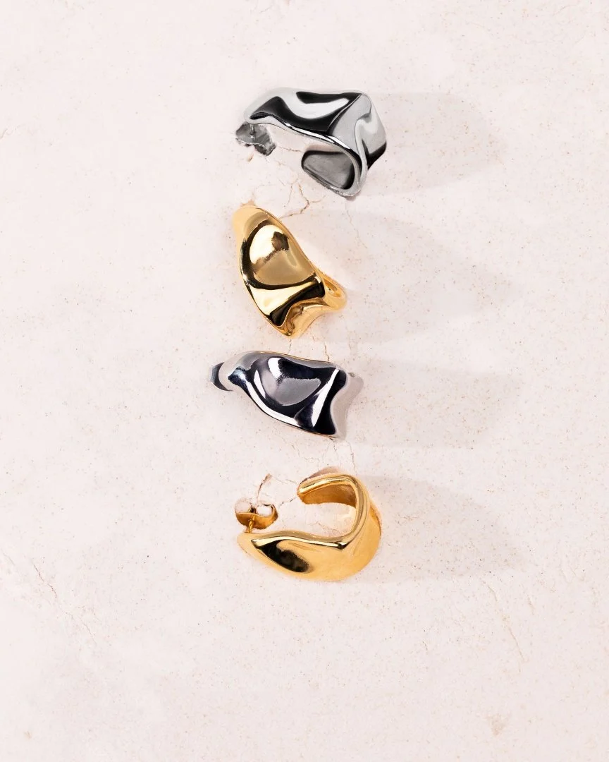 LUAMAYA Liquid Shape Studs