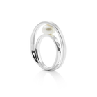 Wunderschöner ring aus Sterlingsilber mit einem glänzenden and polierten Finish R-4363