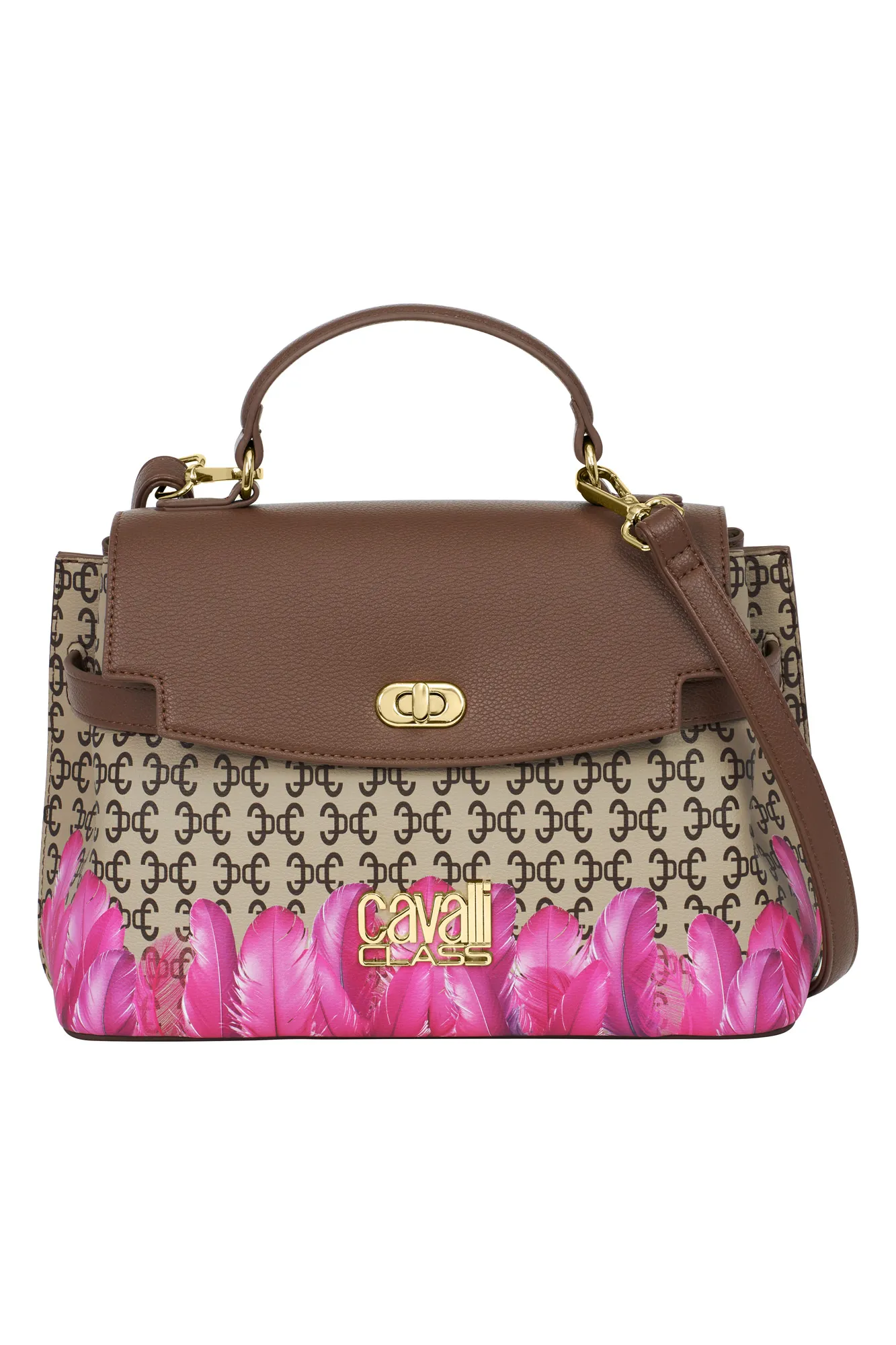 Cavalli Class Monogram Top Handle Bag CCHB01352600