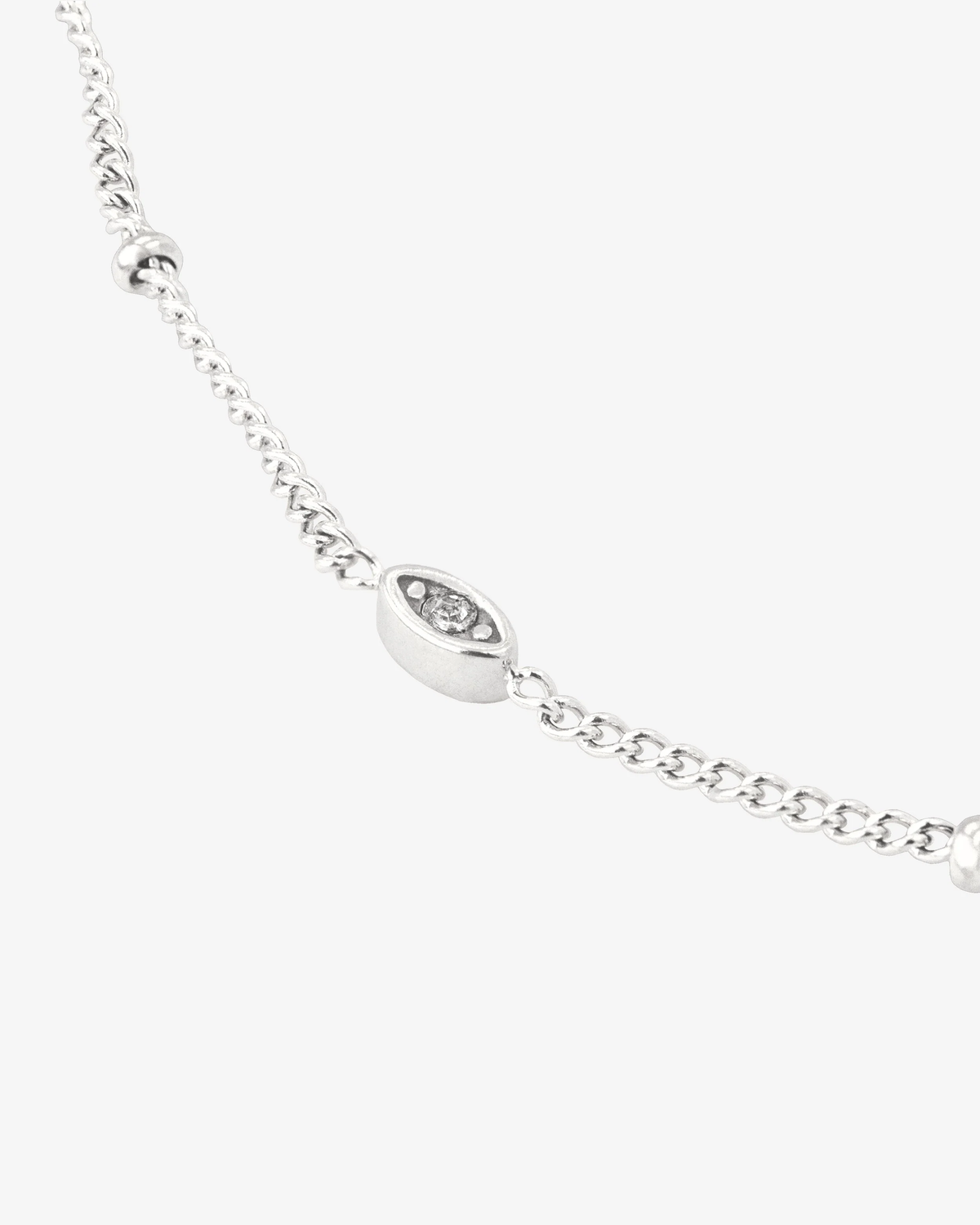 LUAMAYA Sparkling Eyes Anklet Silber Fusskette