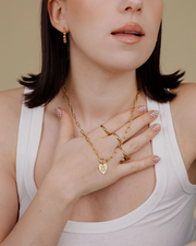 LUAMAYA Girl Power Oval Links Necklace