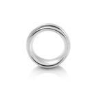 Ring aus Sterlingsilber mit glänzender und oxidierter Oberfläche RA-222