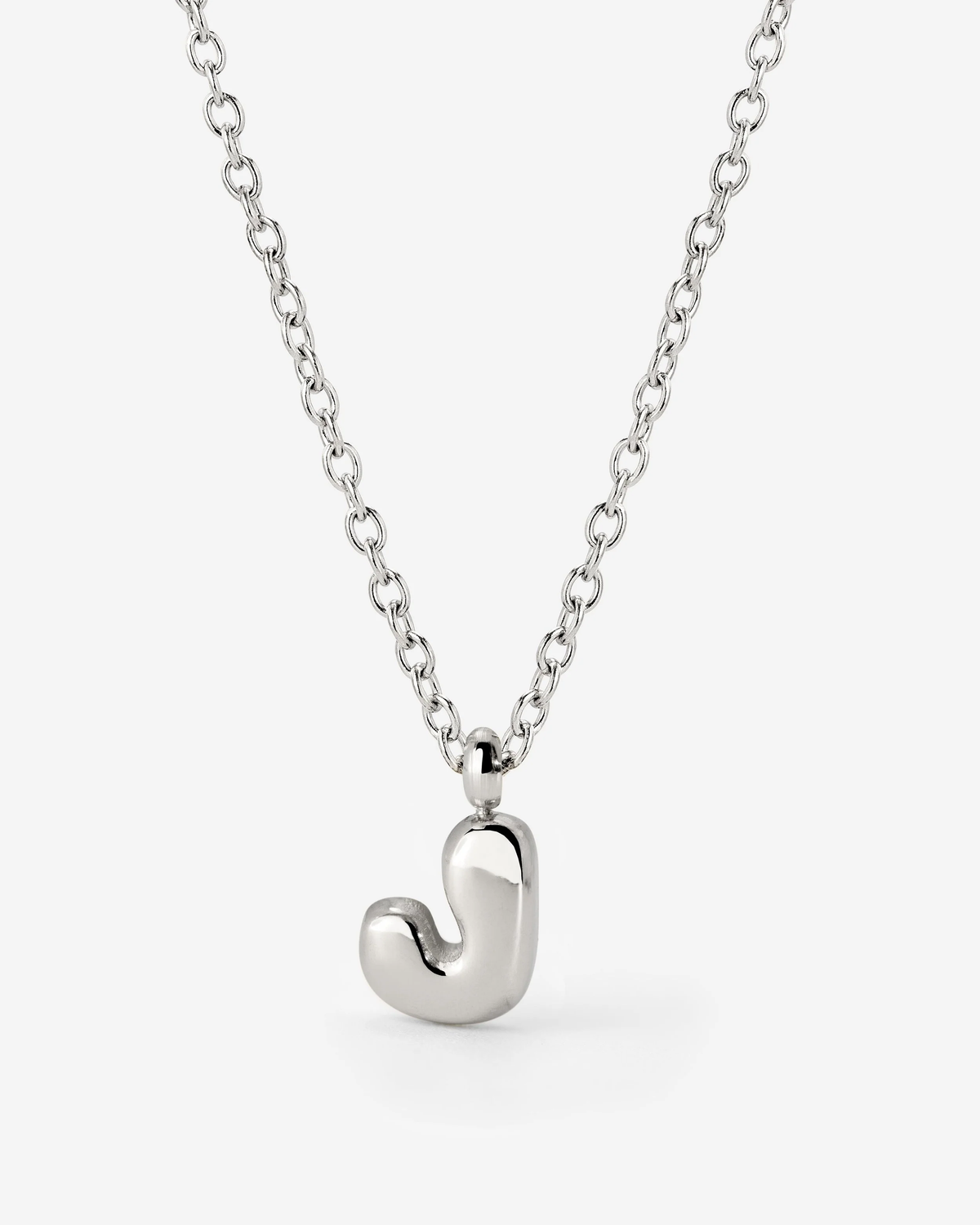 LUAMAYA Bubble Letter Necklace Silber ABC