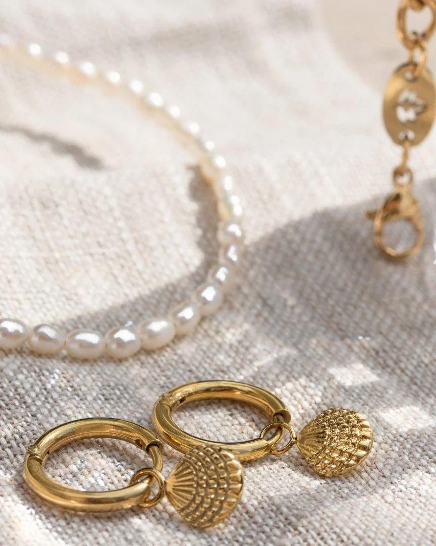 LUAMAYA Cute Shell Hoop Set
